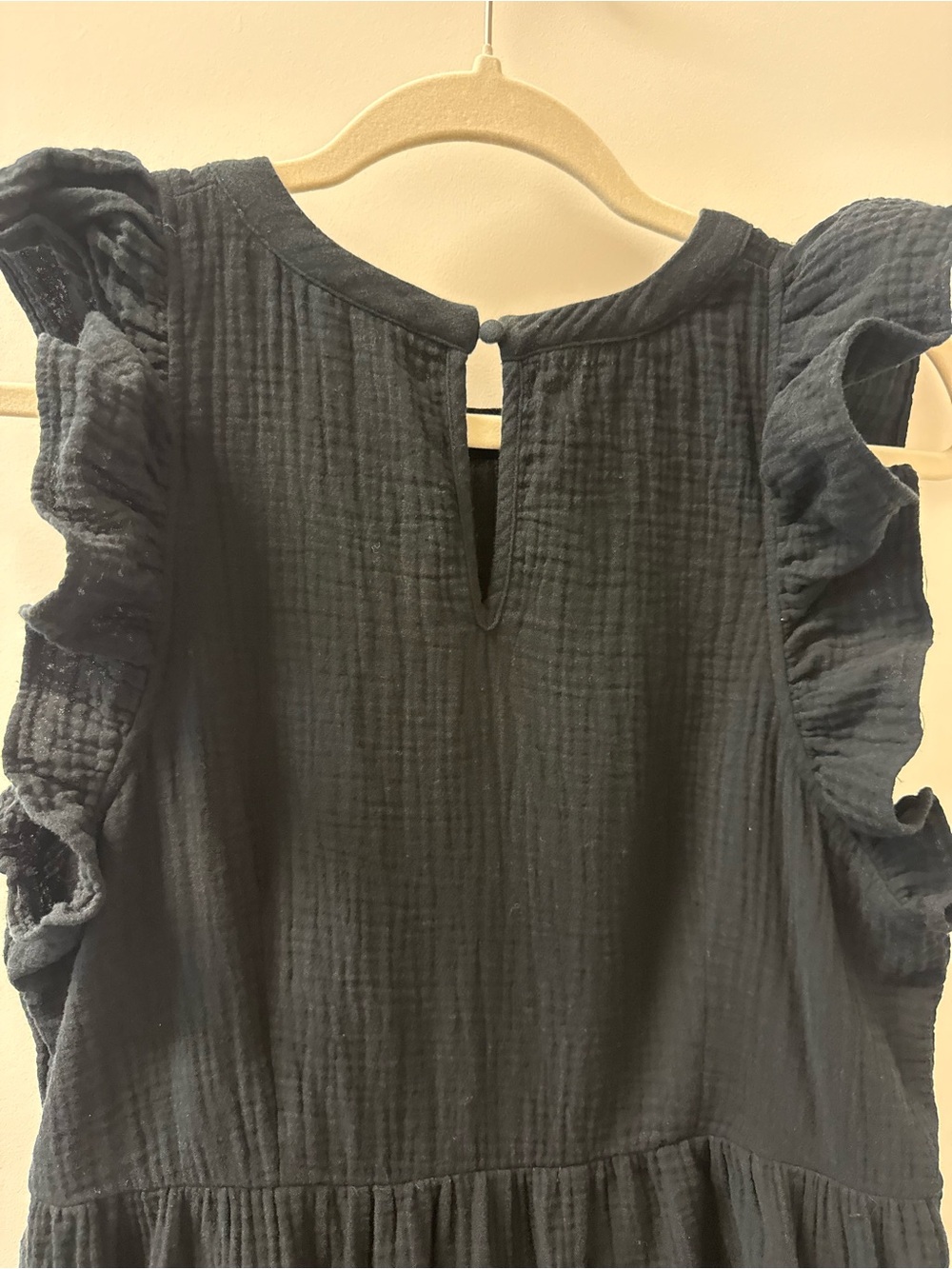 Universal Thread Black Tiered Ruffle Sleeve Maxi Dress Size Medium - Picture 14 of 16